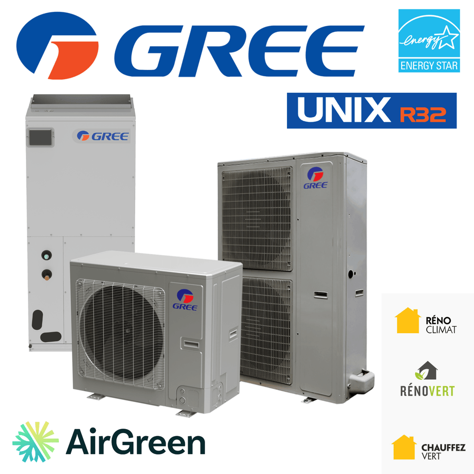 GREE Unix R-32 Blower Cabinet | 5 Tons | Montreal, Laval, Longueuil, South Shore & North Shore