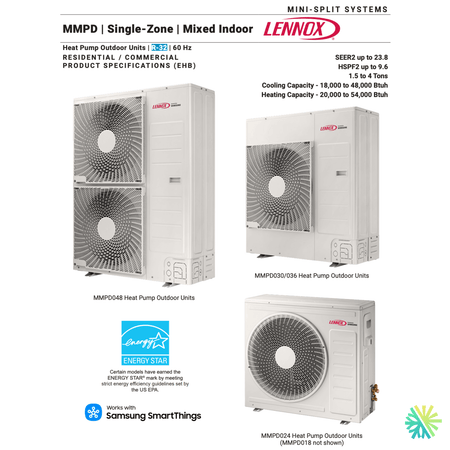 Thermopompe Centrale LENNOX MMPD | 30000 BTU outdoor units