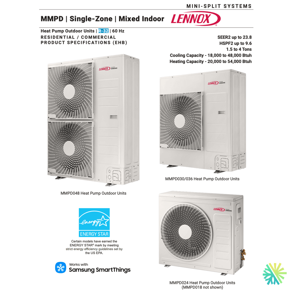 Thermopompe Centrale LENNOX MMPD | 30000 BTU outdoor units