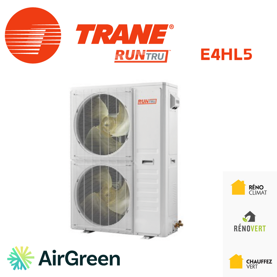 Trane RunTru E4HL5 Central Heat Pump | 3.5 Tons | Montreal, Laval, Longueuil, South Shore & North Shore