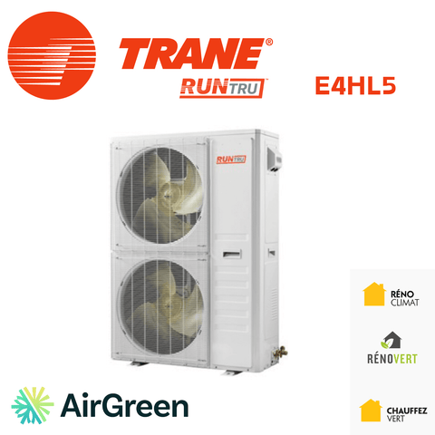 Thermopompe Centrale Trane RunTru E4HL5 | 5 Tonnes | Montréal, Laval, Longueuil, Rive Sud & Rive Nord - Unit Image