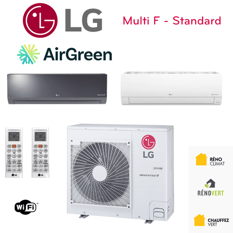 Thermopompe DoubleZone LG MULTI F | Compresseur 36 000 BTU | Montréal, Laval, Longueuil, Rive Sud et Rive Nord