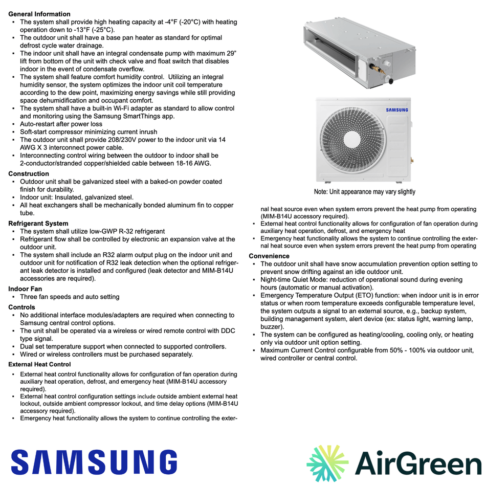 Thermopompe Gainable SAMSUNG PREMIUM FJM | 18000 BTU