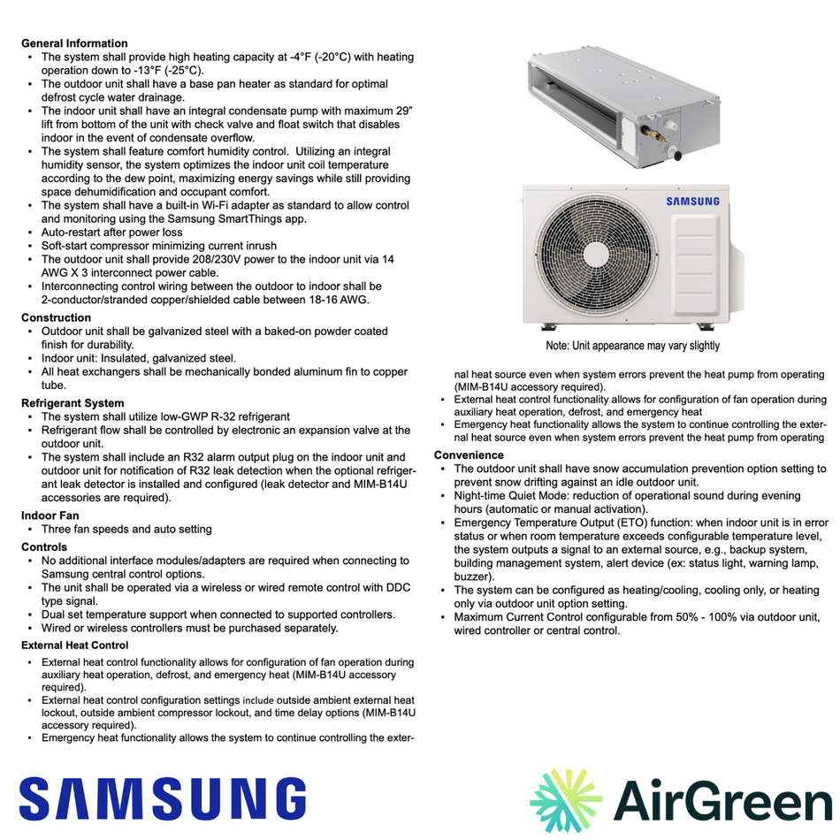 Thermopompe Gainable SAMSUNG PREMIUM FJM | 9000 BTU