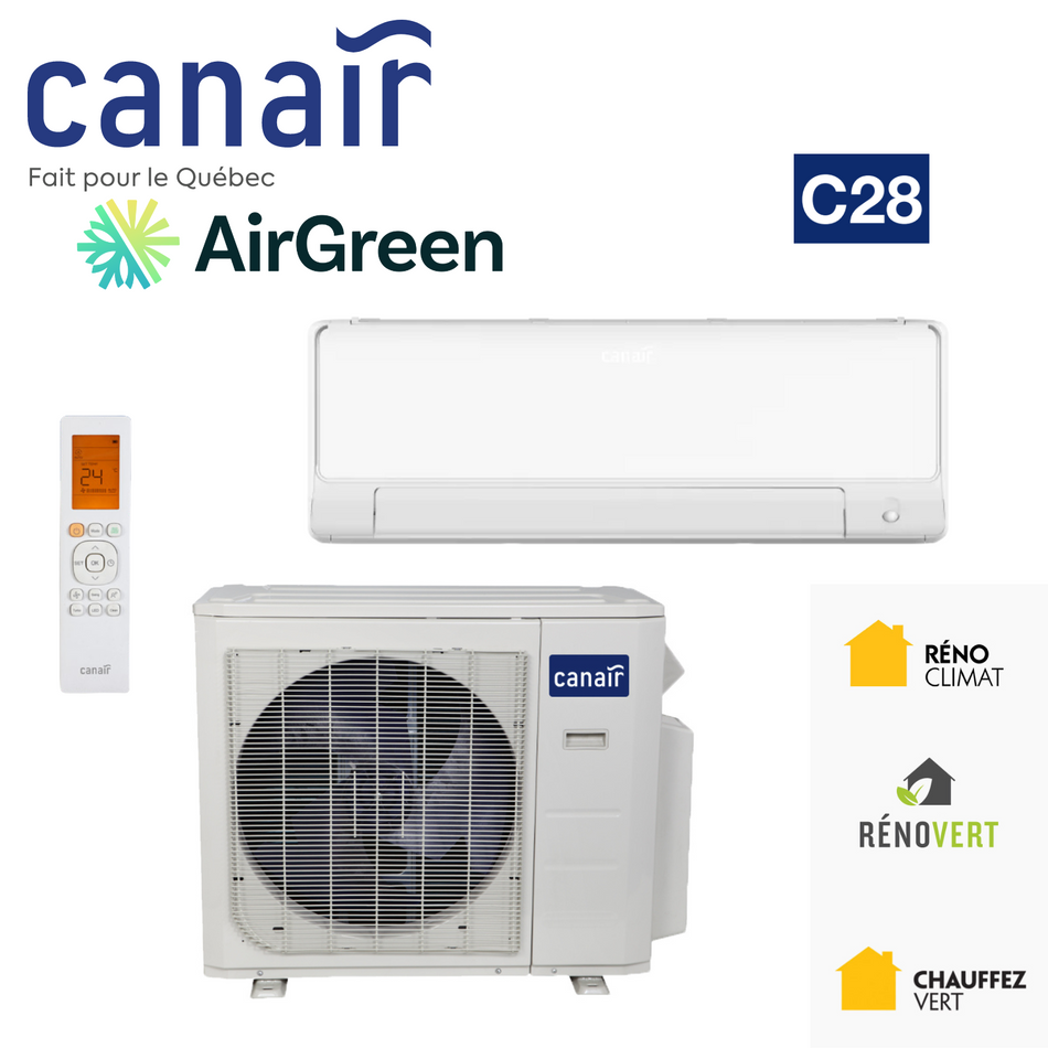 CanAir C28 Mini Split | 12,000 BTU | Montreal, Laval, Longueuil, North Shore & South Shore