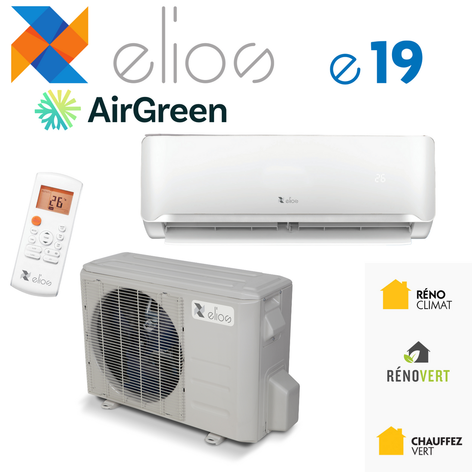 ELIOS e19 Wall Mounted Heat Pump | 12,000 BTU 115V | Montreal, Laval, Longueuil, South Shore & North Shore