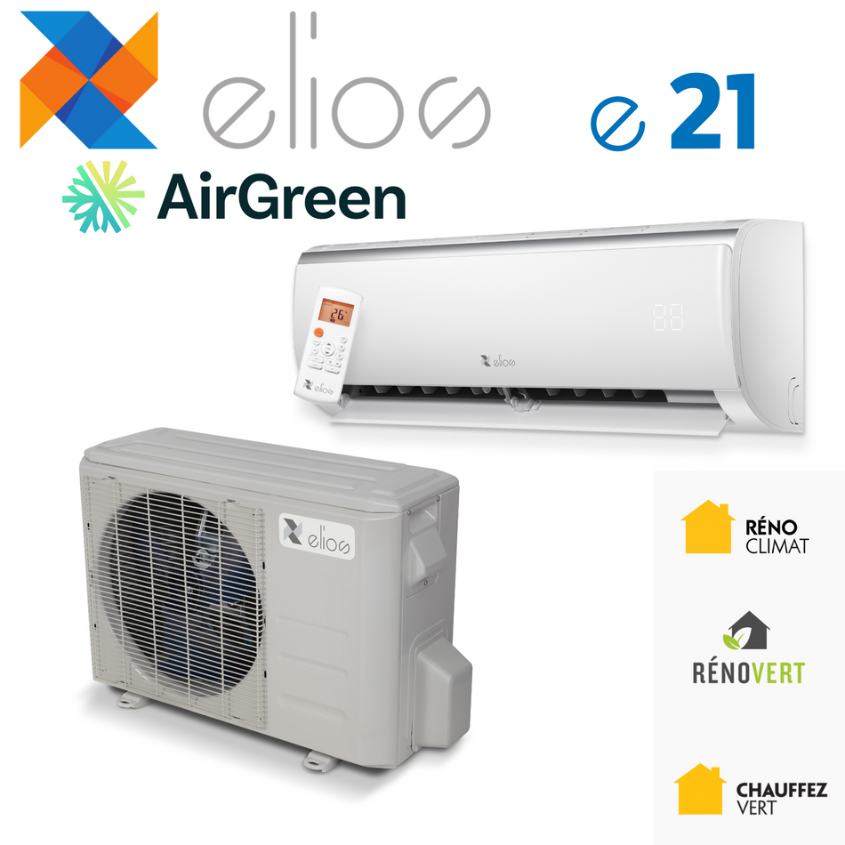 ELIOS e21 Wall-Mounted Heat Pump | 18,000 BTU | Montreal, Laval, Longueuil, South Shore & North Shore