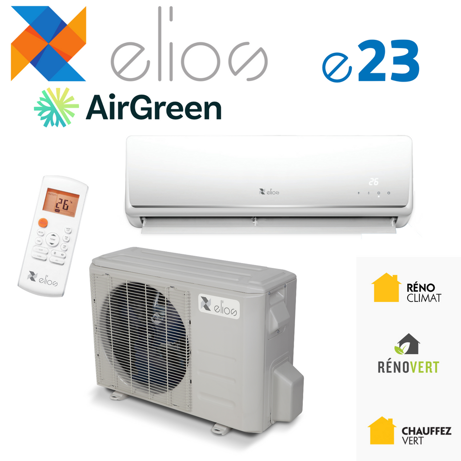 ELIOS e23 Wall-Mounted Heat Pump | 12,000 BTU | Montreal, Laval, Longueuil, South Shore & North Shore