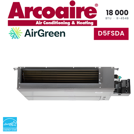 Thermopompe gainable Arcoaire D5FSDA de 18 000 BTU au R-454B