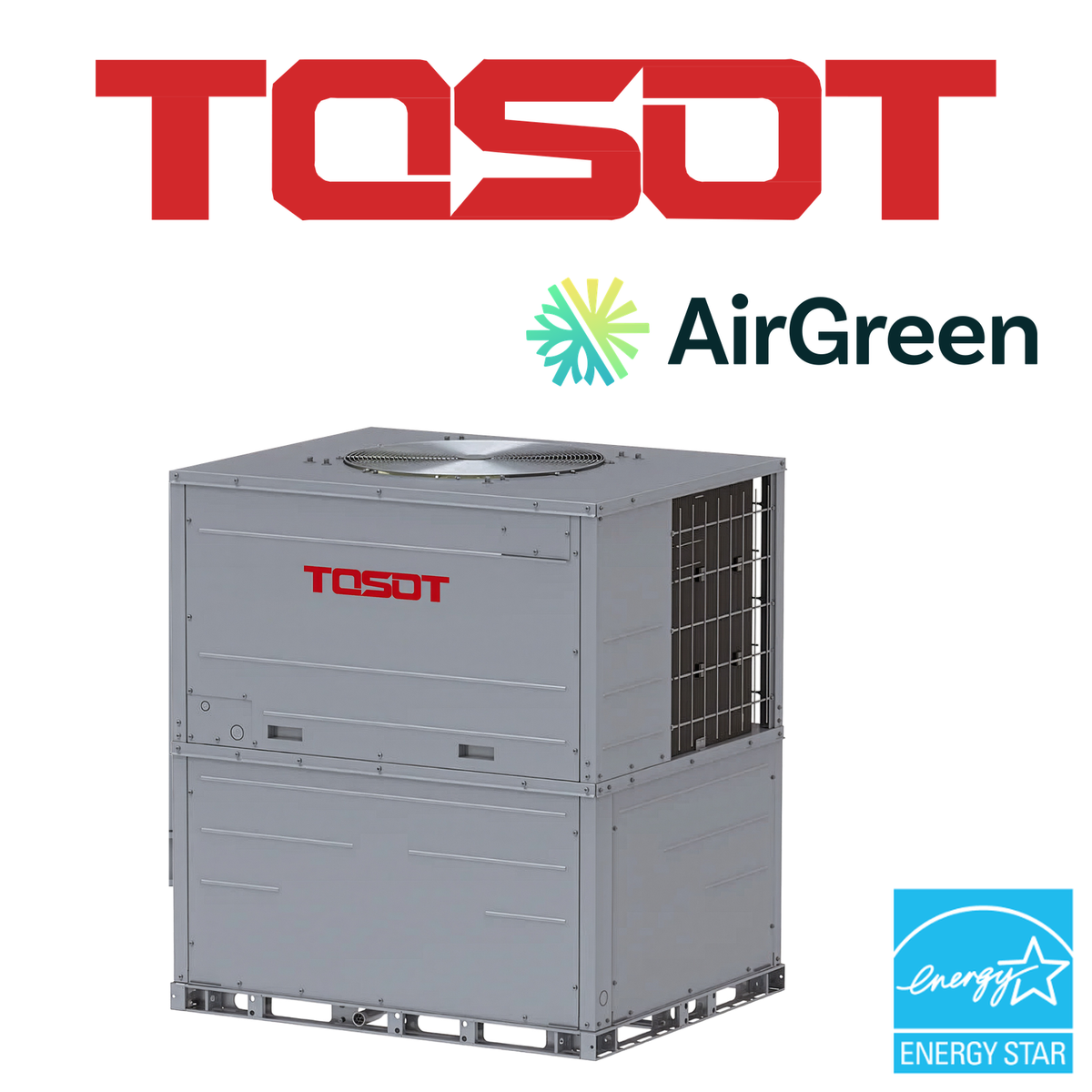 Thermopompe monobloc TOSOT Rooftop R32 de 3 tonnes (36 000 BTU), homologuée ENERGY STAR climat froid, installée par AirGreen à Montréal, Laval et Longueuil