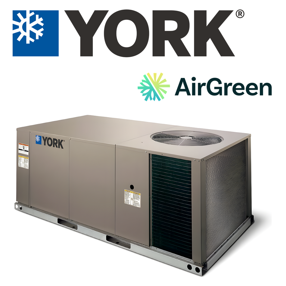 Thermopompe monobloc York WN de 4 tonnes, 575 V triphasé, installée par AirGreen