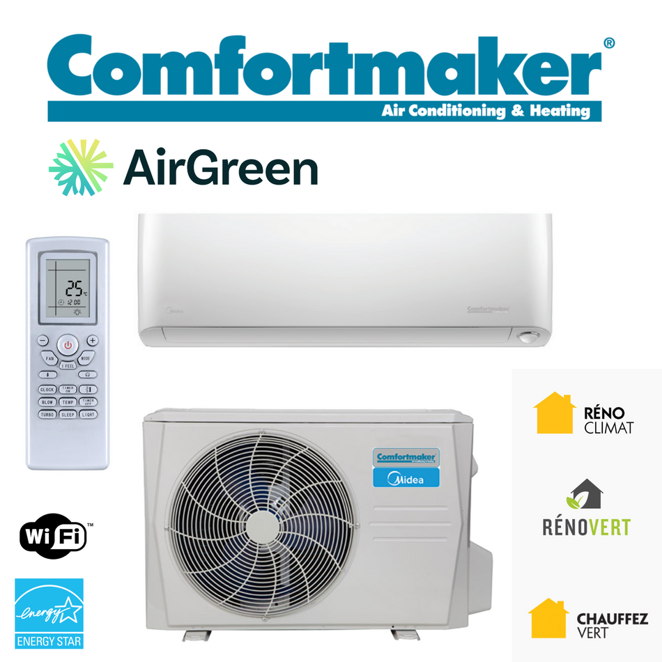 Thermopompe murale COMFORTMAKER Montreal, Laval, Longueuil, Rive Sud et Rive Nord