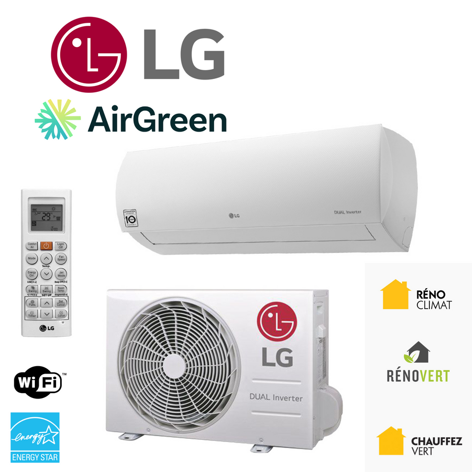 Thermopompe murale LG, wifi, energy star