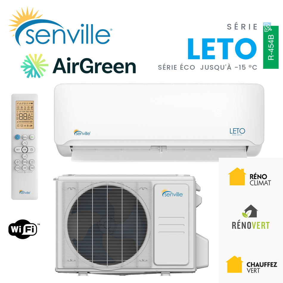 Mini Split SENVILLE LETO | 30000 BTU | Montréal, Laval, Rive Sud
