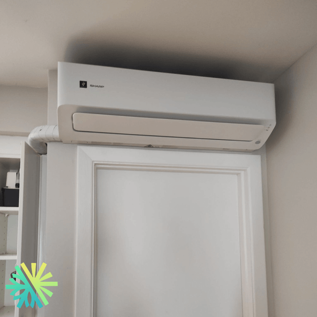 Installation of a Sharp ZHU Wall-Mounted Heat Pump in Beaconsfield, Montreal
