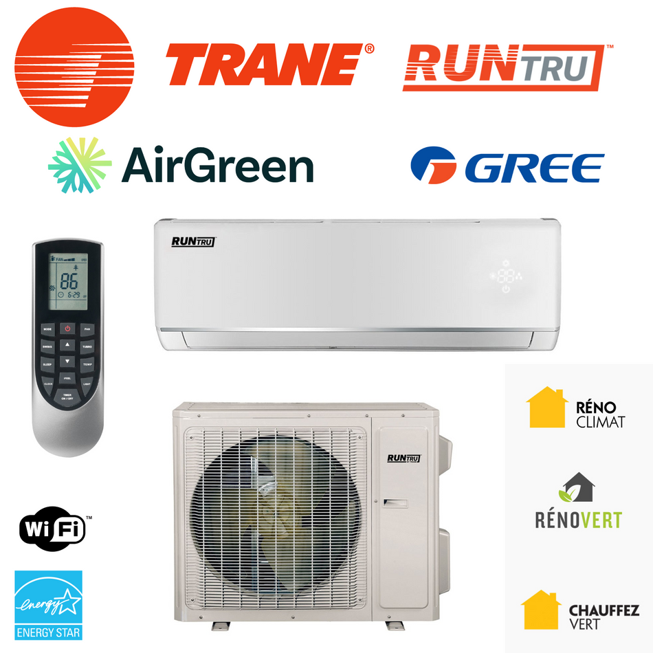 Thermopompe murale TRANE Montreal, Laval, Longueuil, Rive Sud, Rive Nord