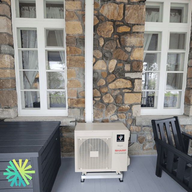 Installation of a Sharp ZHU Wall-Mounted Heat Pump in Pierrefonds, Montreal