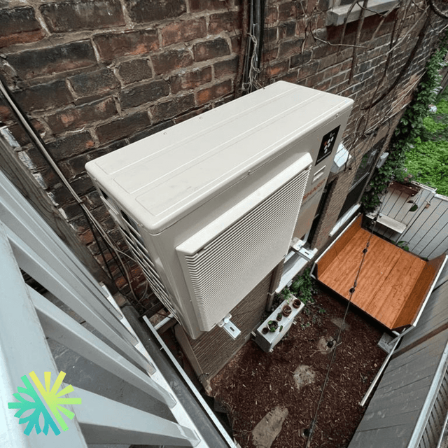 Installation of a Sharp ZHU Wall-Mounted Heat Pump in Lachine, Montreal
