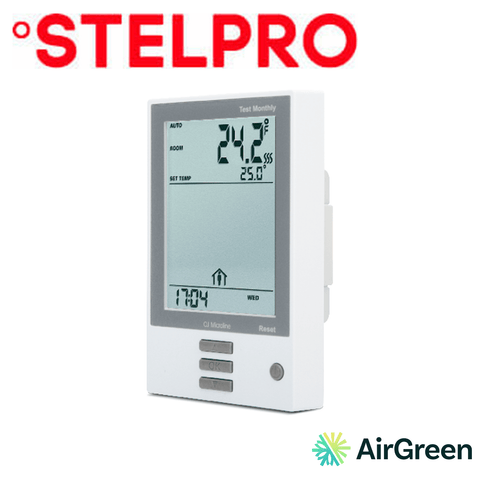 Thermostat de plancher chauffant STELPRO CONCERTO STF362P — vente et installation par AirGreen à Montréal, Laval, Longueuil, Rive-Sud et Rive-Nord