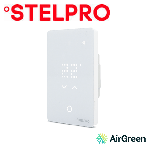 Thermostat de plancher chauffant STELPRO CONCERTO WI-FI STF362WF — vente et installation par AirGreen à Montréal, Laval, Longueuil, Rive-Sud et Rive-Nord
