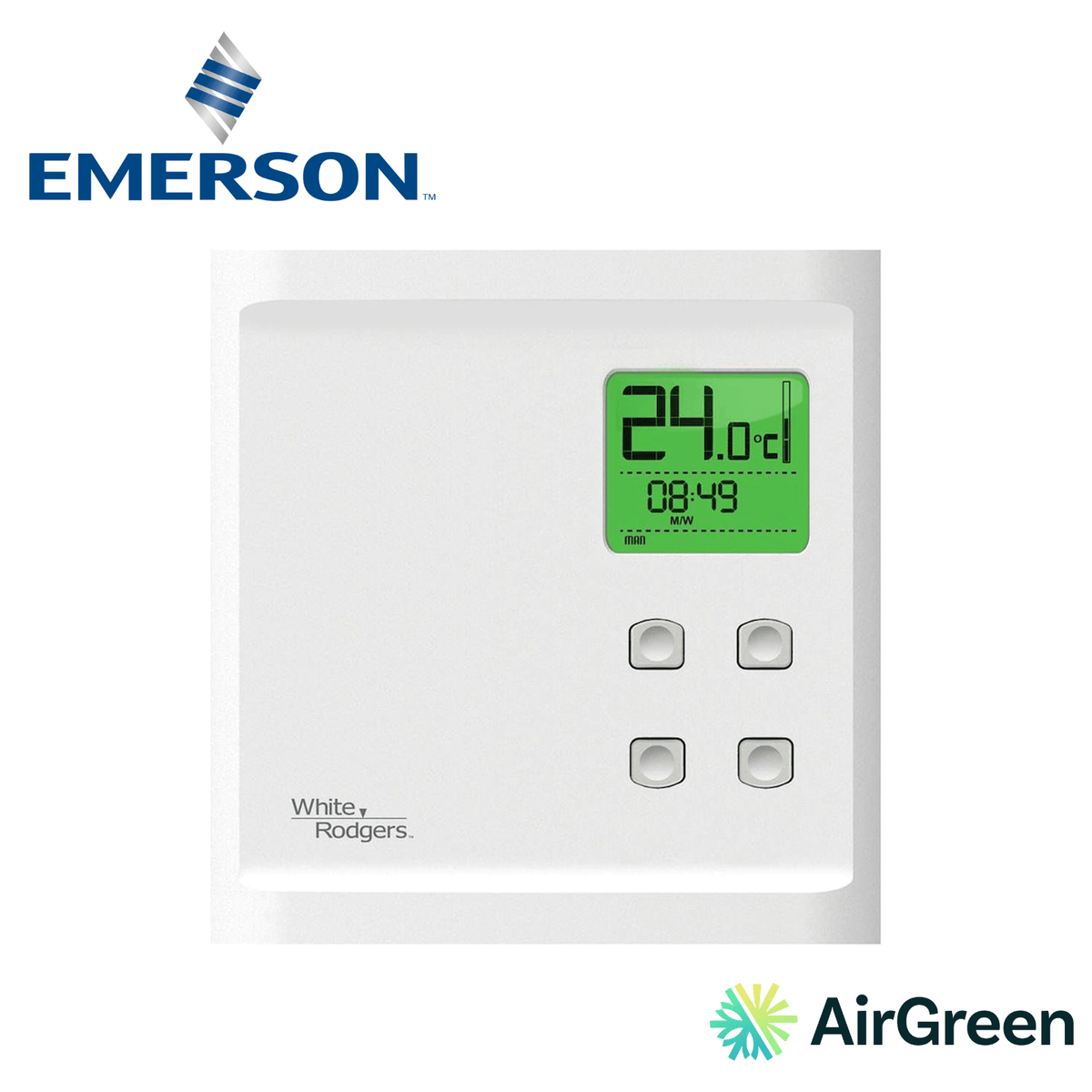 Thermostat électronique EMERSON BP150 — vente et installation par AirGreen à Montréal, Laval, Longueuil, Rive-Sud et Rive-Nord