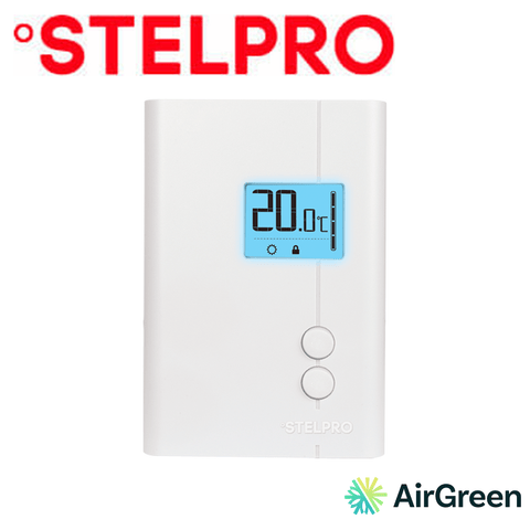 Thermostat électronique STELPRO STE241 — vente et installation par AirGreen à Montréal, Laval, Longueuil, Rive-Sud et Rive-Nord