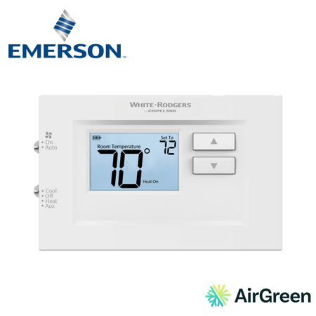 Thermostat EMERSON 70 Series 1F75H-21NP — vente et installation par AirGreen à Montréal, Laval, Longueuil, Rive-Sud et Rive-Nord