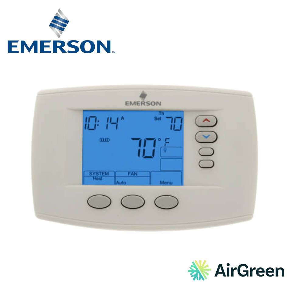 Thermostat EMERSON Blue Series 6" 1F95-0671 — vente et installation par AirGreen à Montréal, Laval, Longueuil, Rive-Sud et Rive-Nord
