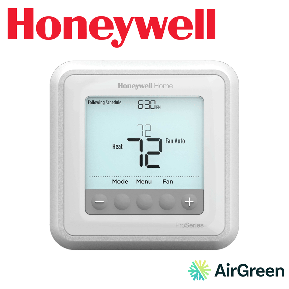 Thermostat HONEYWELL T6 Pro TH6210U2001/U — vente et installation par AirGreen à Montréal, Laval, Longueuil, Rive-Sud et Rive-Nord