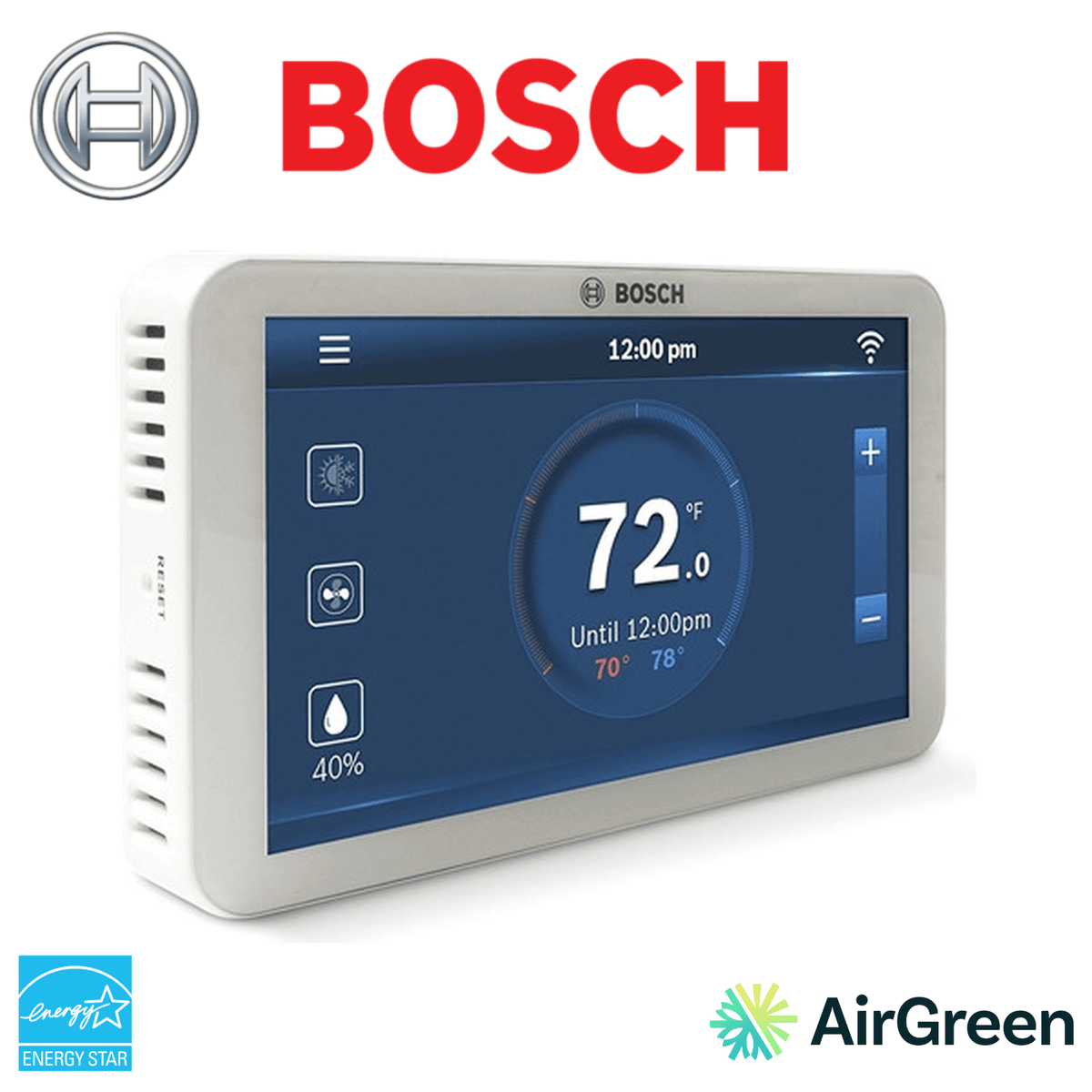 Thermostat intelligent BOSCH Connected Control BCC110 — vente et installation par AirGreen à Montréal, Laval, Longueuil, Rive-Sud et Rive-Nord
