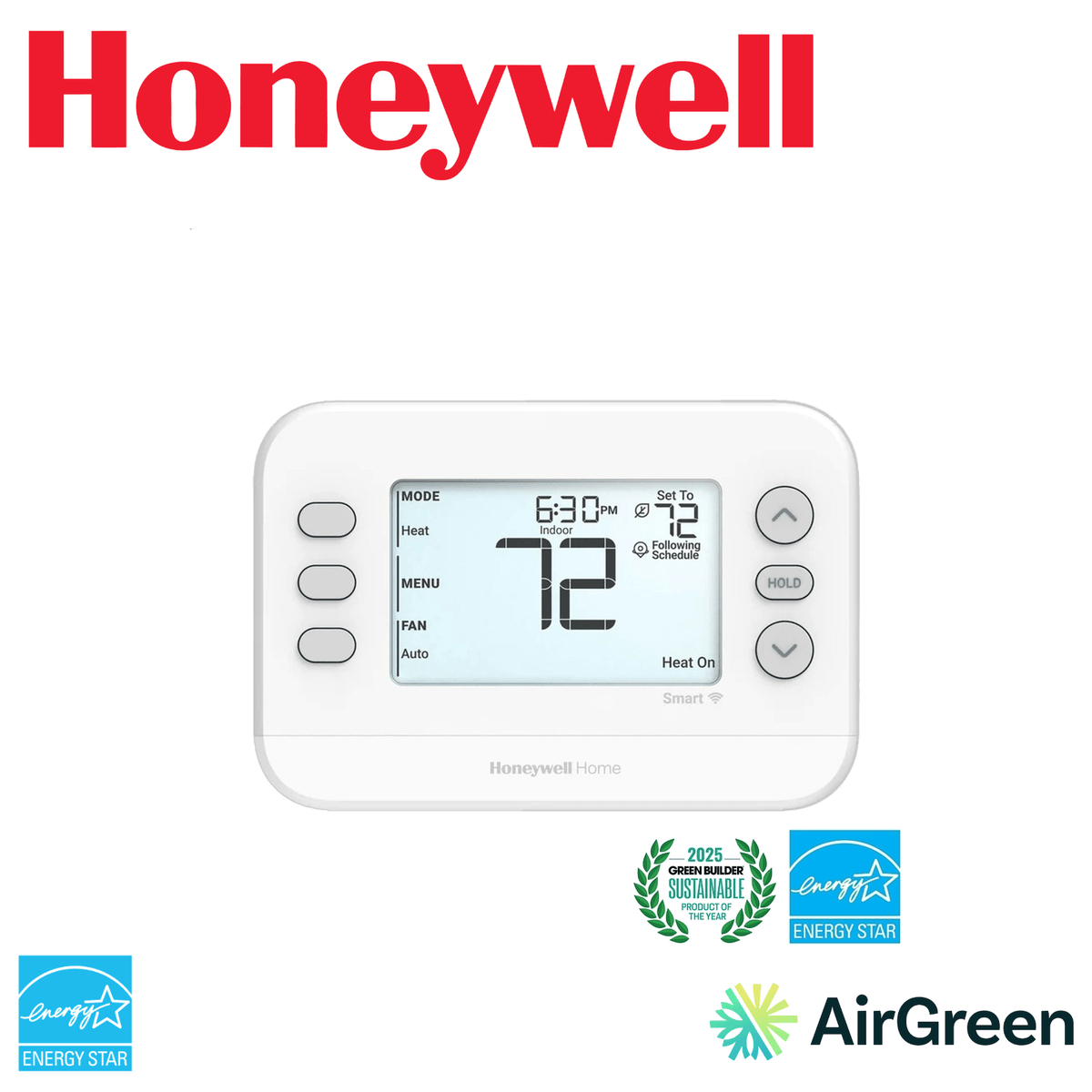 Thermostat intelligent HONEYWELL FocusPRO S200 TH2110WF4008/U — vente et installation par AirGreen à Montréal, Laval, Longueuil, Rive-Sud et Rive-Nord