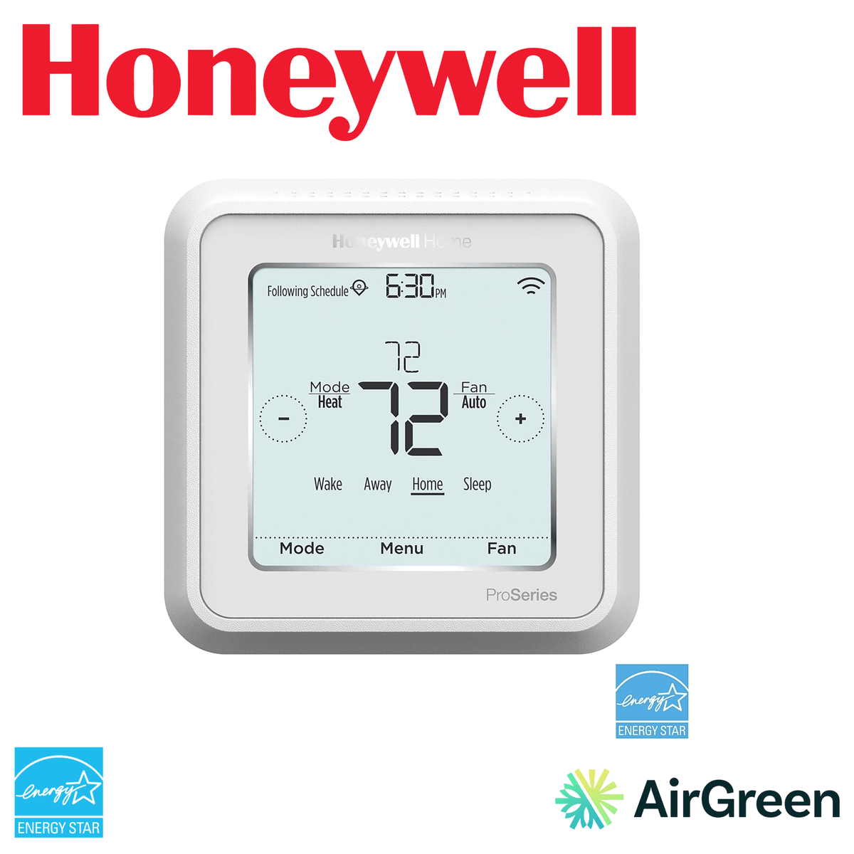 Thermostat intelligent HONEYWELL T6 Pro Smart TH6220WF2006/U — vente et installation par AirGreen à Montréal, Laval, Longueuil, Rive-Sud et Rive-Nord