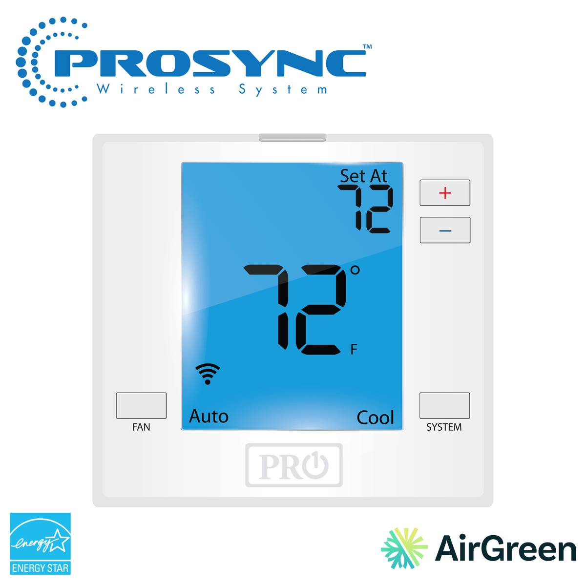 Thermostat intelligent PROSYNC T701i Wi-Fi 1H/1C — vente et installation par AirGreen à Montréal, Laval, Longueuil, Rive-Sud et Rive-Nord