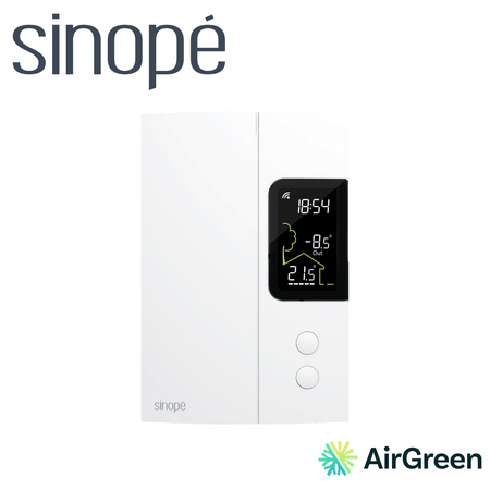Thermostat intelligent SINOPÉ Zigbee TH1123ZB 3000 W — vente et installation par AirGreen à Montréal, Laval, Longueuil, Rive-Sud et Rive-Nord