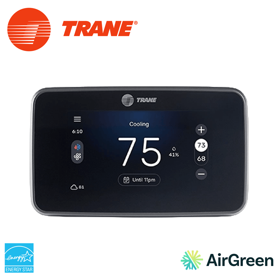 Thermostat intelligent TRANE Priority TCONT24P1S52DA — vente et installation par AirGreen à Montréal, Laval, Longueuil, Rive-Sud et Rive-Nord