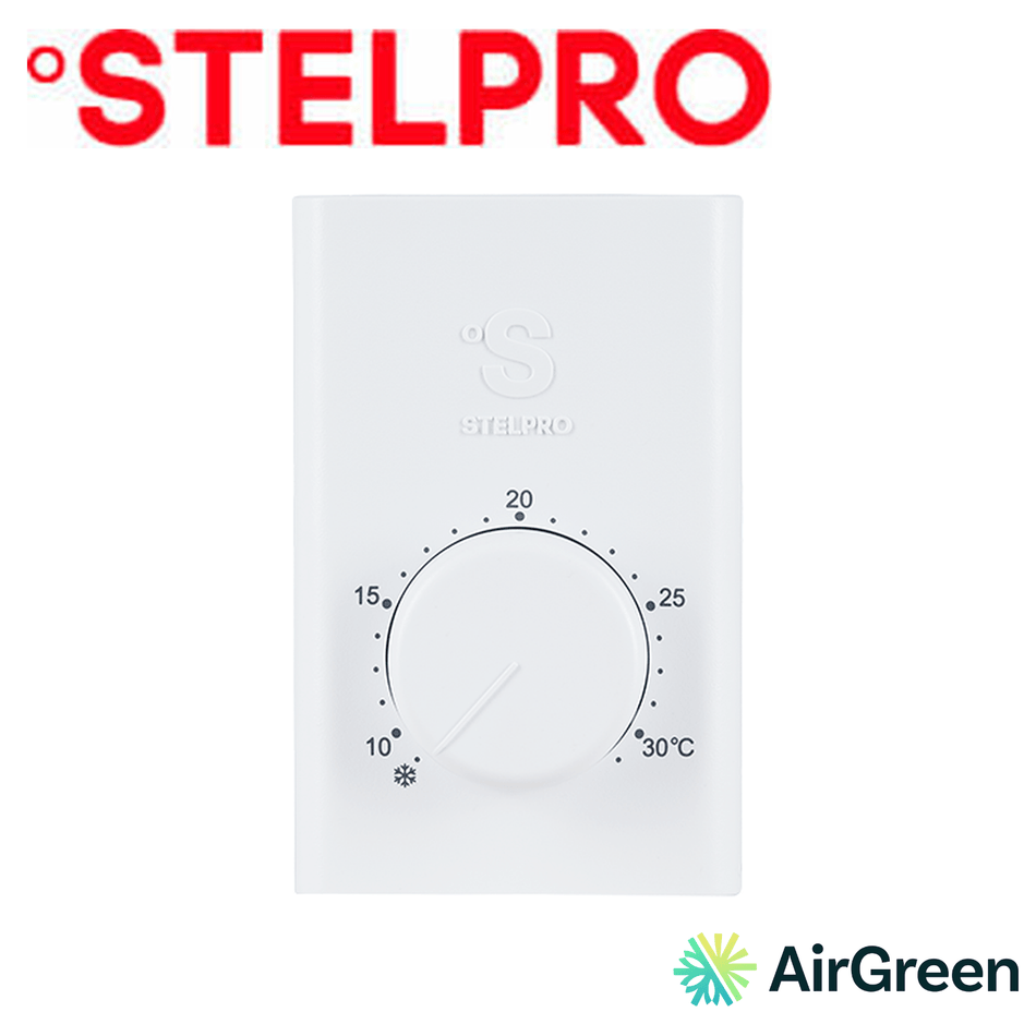 Thermostat mécanique STELPRO SWT1C — vente et installation par AirGreen à Montréal, Laval, Longueuil, Rive-Sud et Rive-Nord