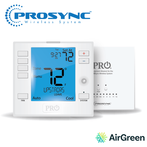 Thermostat PROSYNC T755WHO | Montréal, Laval, Longueuil, Rive Sud & Rive Nord, advanced comfort with AirGreen's innovative design.