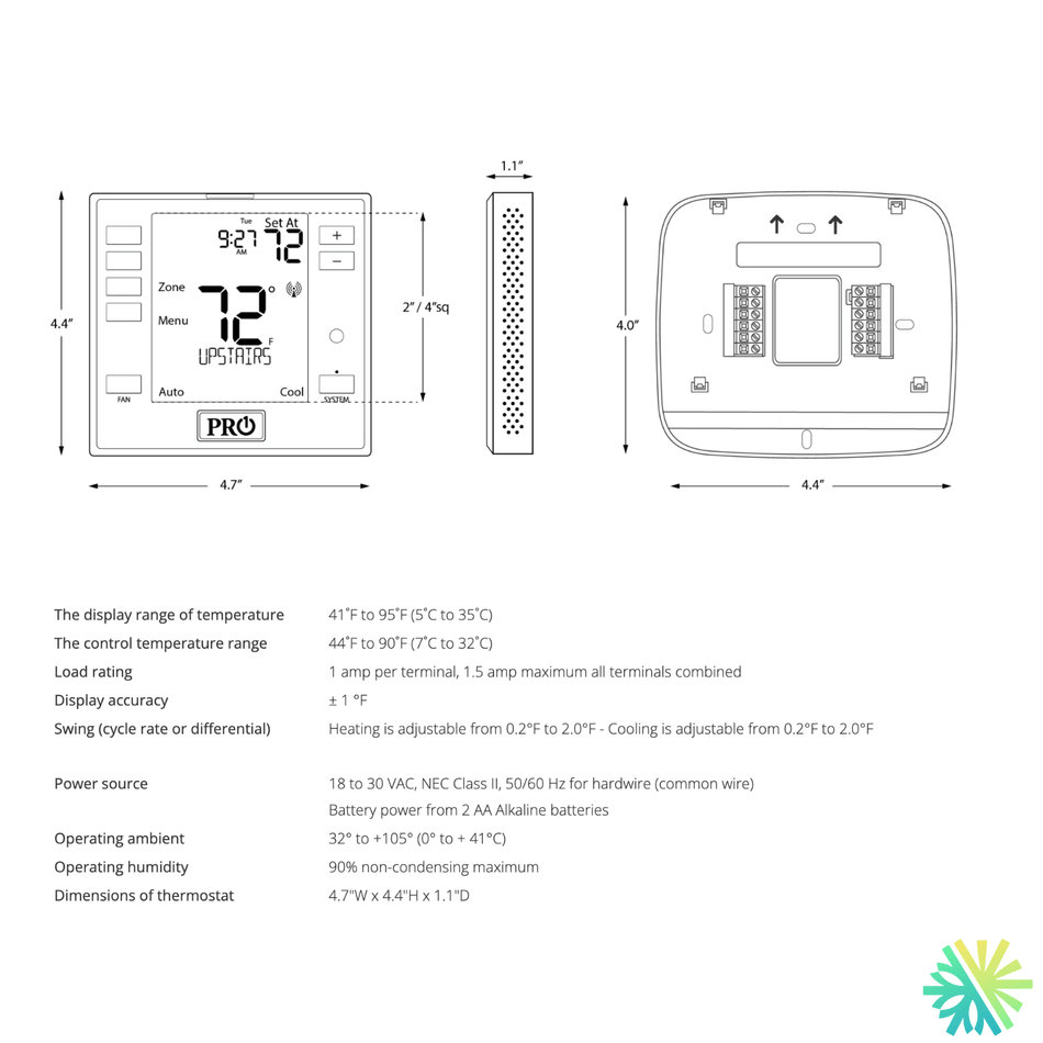 PROSYNC T755WHO Thermostat | Montreal, Laval, Longueuil, South Shore & North Shore