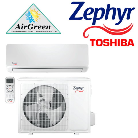 Zephyr wall air conditioner installed by AirGreen in Montreal