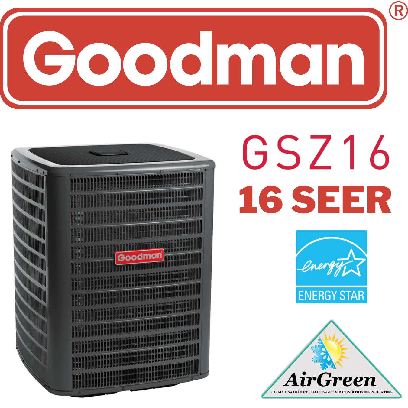 Goodman 16 Seer Heat Pump