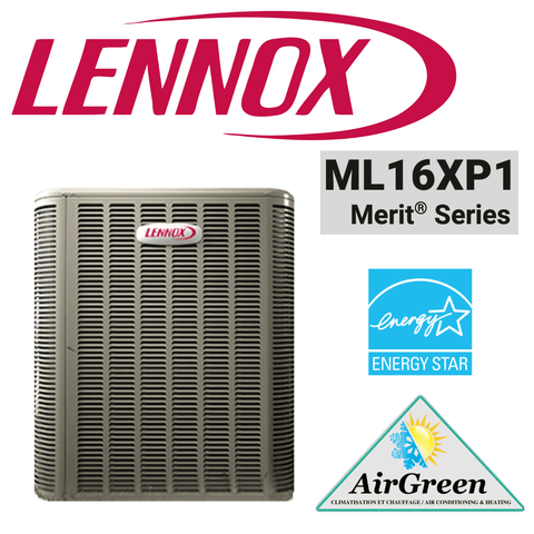 Thermopompe Centrale LENNOX MERIT ML16XP1 2.5 Tonnes, performante et économe en énergie pour le Grand Montréal.