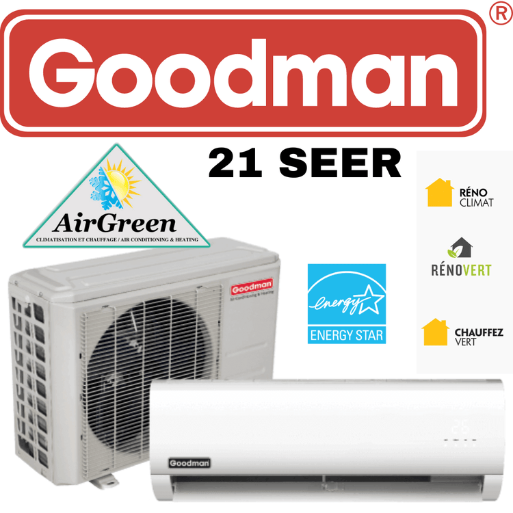 Thermopompe Murale Goodman 21 Seer 12 000 Btu Montréal 7597