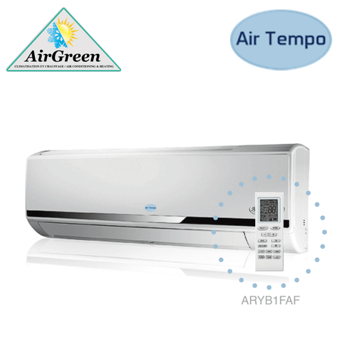 Thermopompe Murale Hercule 24 000 BTU by AirTempo shown with remote control