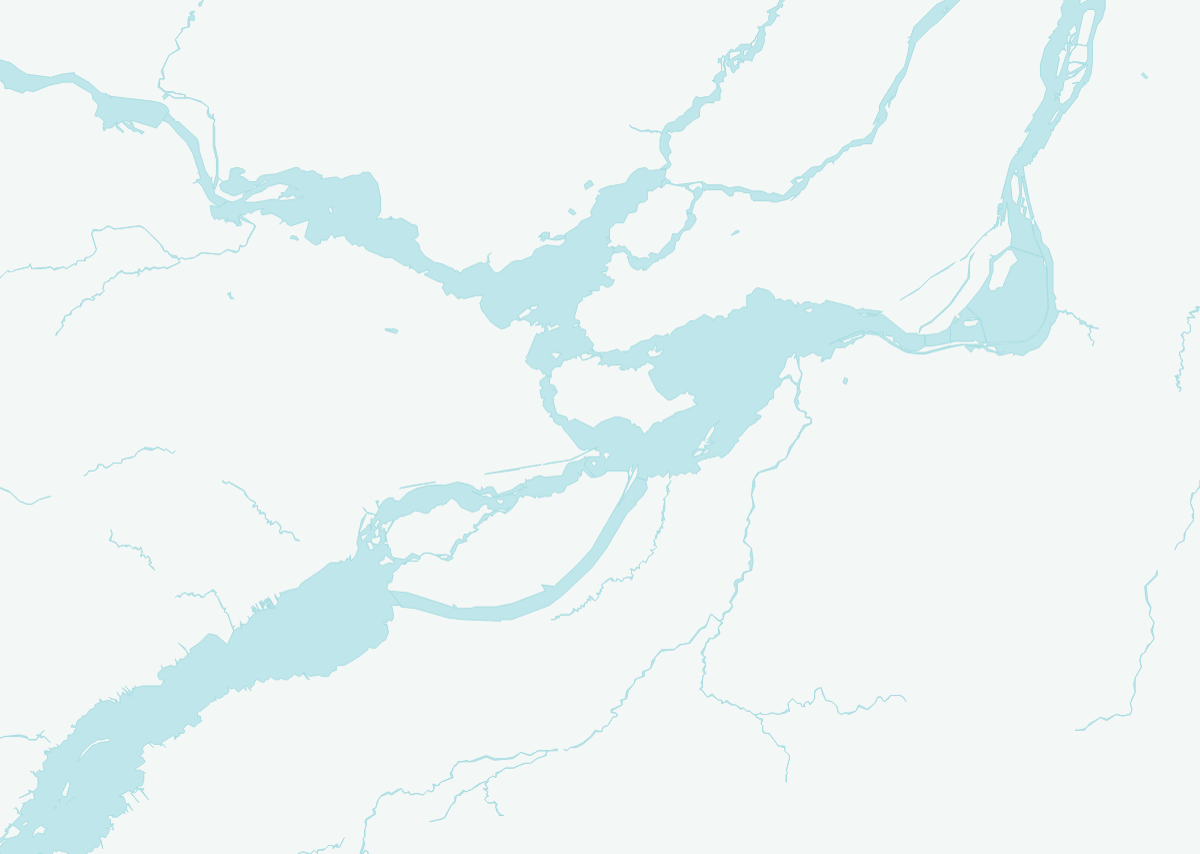 Map of western Montérégie and southwestern Montreal